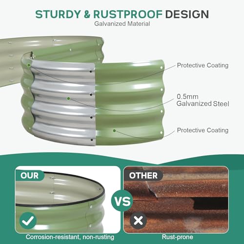 Galvanized Raised Garden Bed Outdoor