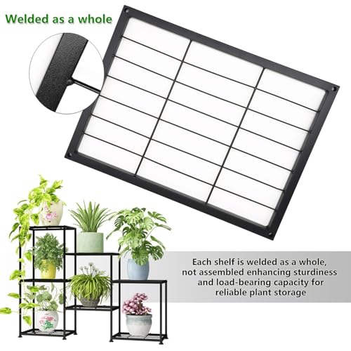 Metal Plant Stand Indoor Metal Plant Stands Outdoor Tiered Plant Shelf for Multiple Plants
