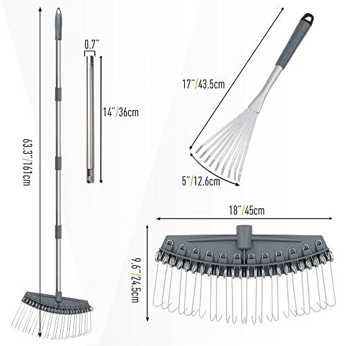 Thatch Rake Adjustable 17"