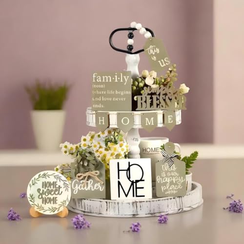 11PCS Farmhouse Tiered Tray Decor Set