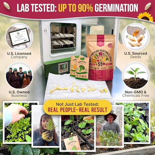 55 Vegetable Seeds Variety Pack (55 Count)