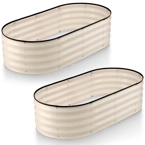 Galvanized Raised Garden Beds Outdoor (2 Count)