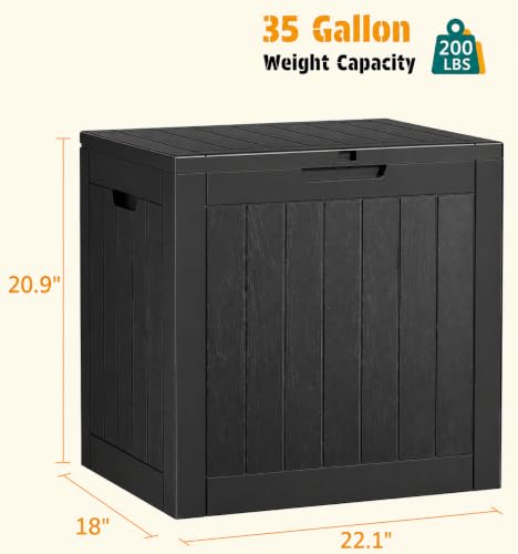 35 Gal Outdoor Storage Box Waterproof Lockable