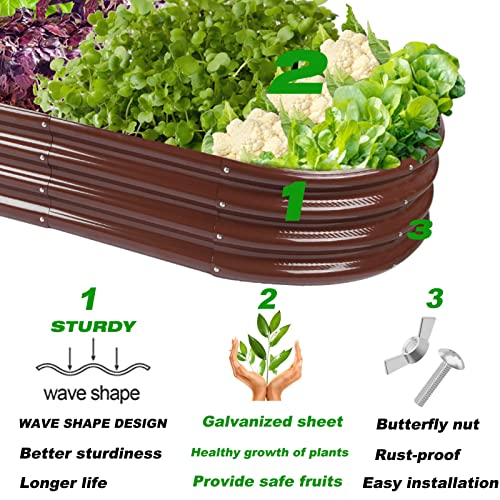 Raised Garden Bed GRS Certified Galvanized Planter Box Outdoor