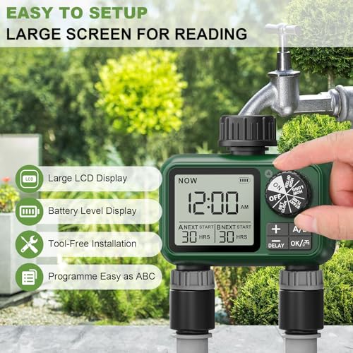 Water Timer for Outdoor Garden Hose