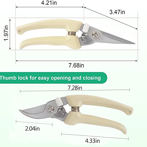 Pruners pruning shears heavy duty (Ivory White)