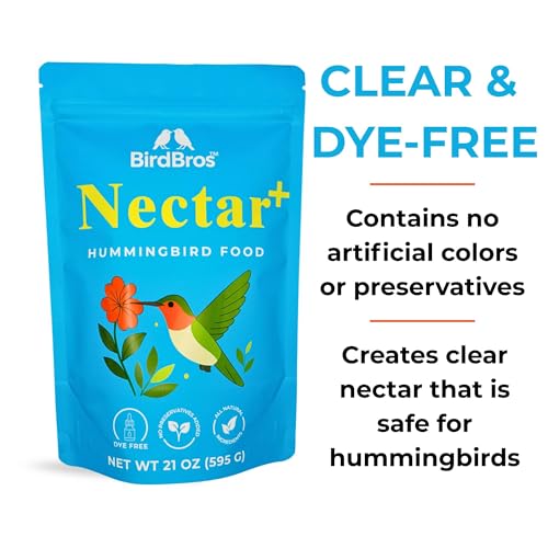 Hummingbird Nectar Powder Nectar+ Hummingbird Food for Feeders (21 Ounce)