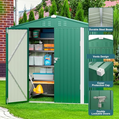 6 x 4 FT Outdoor Storage Shed