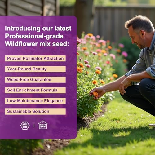 200 000+ Wildflower Seeds [4oz] 16 Variety Perennial Mix