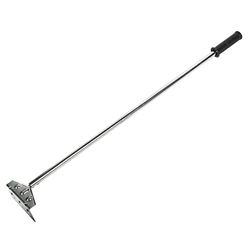 Heavy Duty Charcoal Grill Rake Ash Tool Accessories With Rubber Handle
