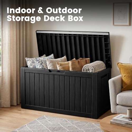 80 Gallon Outdoor Storage Box (Black / 80 Gallon)