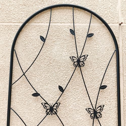2 Pack Metal Garden Trellis 86.7" Tall Outdoor Climbing Plant Support for Roses (2 Count)
