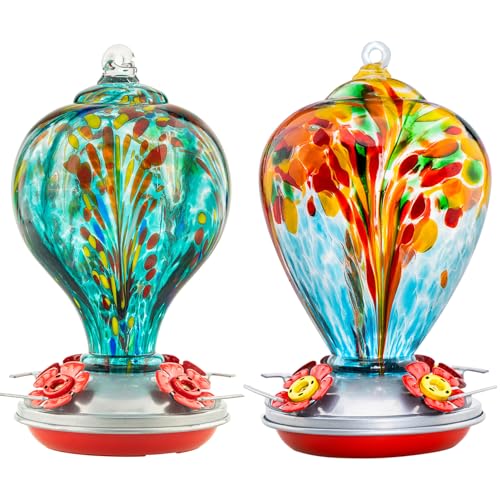 2 Packs Hummingbird Feeder for Outdoors Hanging Ant and Bee Proof (2 Count)