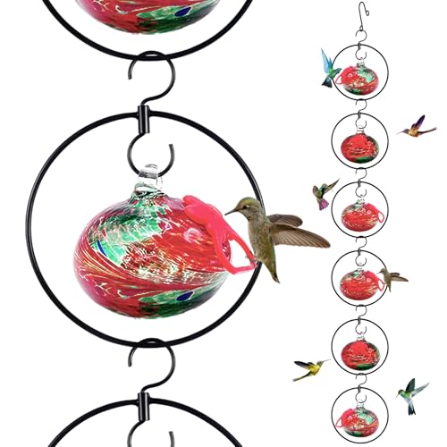 Flexible 6 Pack Hummingbird feeders for Outdoors Hanging Ant and Bee Proof