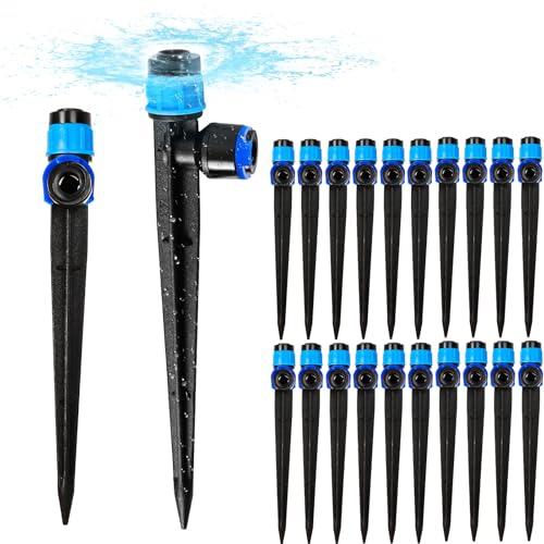 20 Pack 1 4 inch Tubing Drip Irrigation Emitters Sprayer (20 Count)