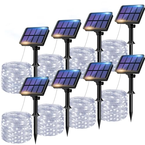 8 Pack Solar String Lights Outdoor (8 Count)