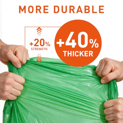 55 60 Gallon Compostable Trash Bags Liners (15 Count)