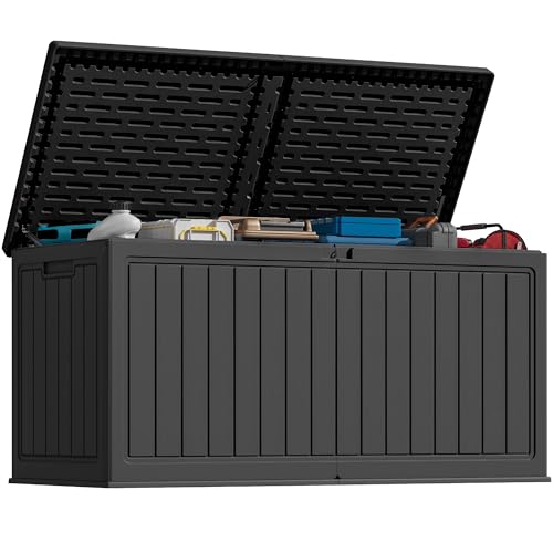 260 Gallon HDPE Outdoor Storage Box (260 Gallon / Black)