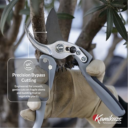 Heavy Duty Professional Pruning Shears for Gardening (Large Handle Bypass)