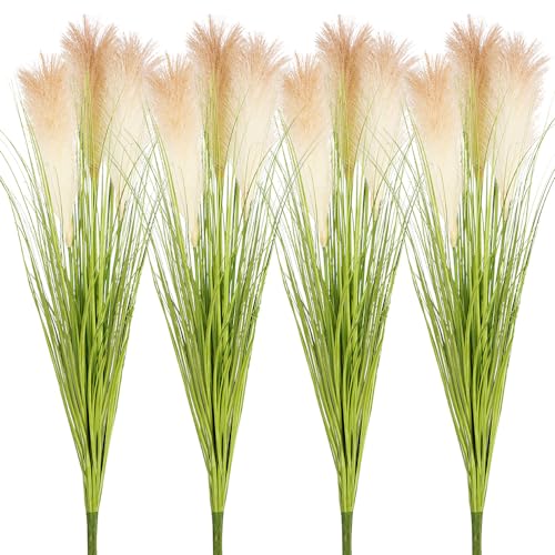 Artificial Plants 4PCS 33.5“Fake Plant Tall Onion Fake Grass (4 Count)