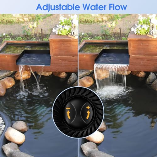 55W Solar Pond Waterfall with Fountain Pump