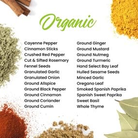 Organic Spices and Seasonings Set (40 Ounce)