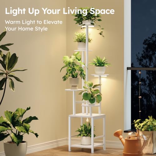 Plant Stand Indoor with Grow Light