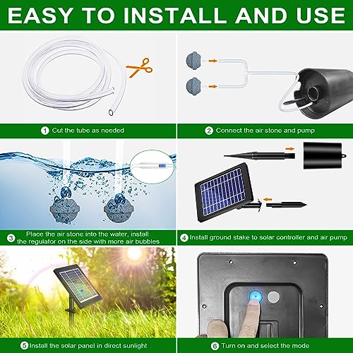 Solar Pond Aerator with Air Pump