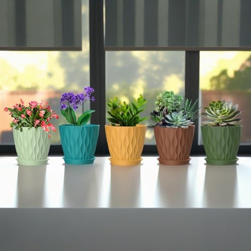 4 Inch Plant Pots (Colorful / 4inch)