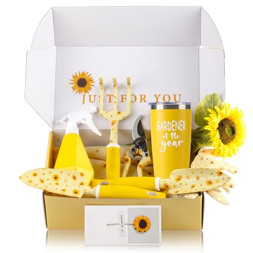 Garden Tool Set with Sunflower Print