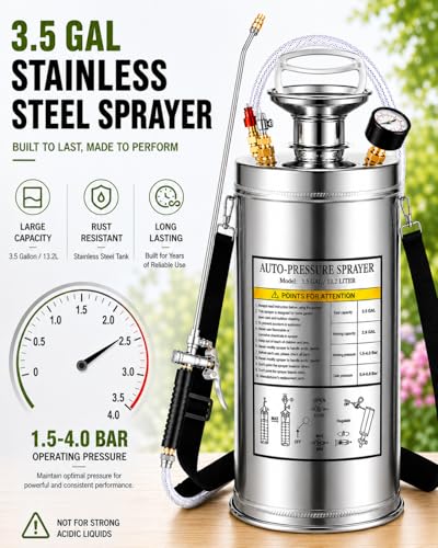 3.5 Gallon Stainless Steel Sprayer
