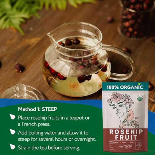 Organic Rosehips Dried 16oz. (16 Ounce)