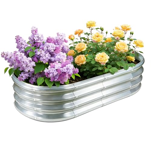 Galvanized Planter Raised Garden Bed