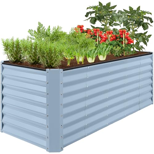 8x2x2ft Raised Outdoor Metal Garden Bed
