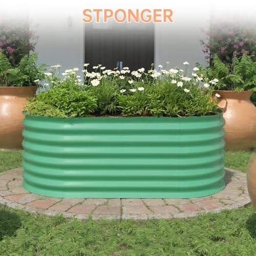 4x2x2ft Galvanized Raised Garden Bed
