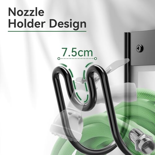 Black Metal Garden Hose Holder