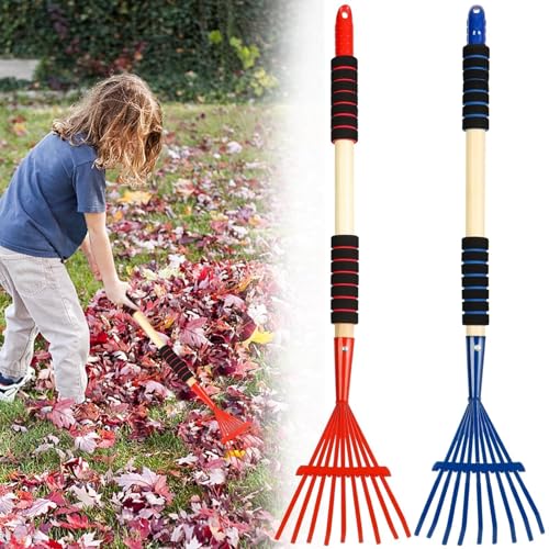 2 Pack Kids Rakes for Leaves