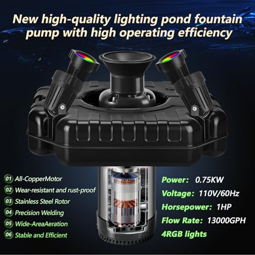 Pond Fountain Aerator (Black B)
