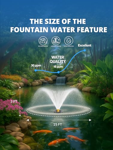 Pond Fountain Aerator Pump with Timer