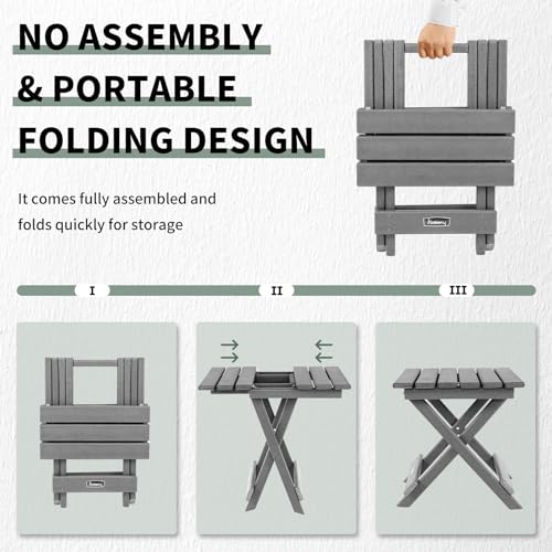 Outdoor Folding Adirondack Side Table