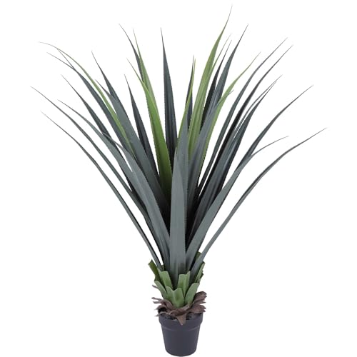 44inch Artificial Agave Plant Potted Plants Fake Agave Plant for Home Office Garden Indoor Outdoor Decoration