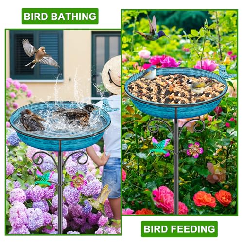 Metal Bird Bath for Outside