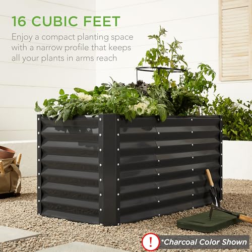 4x2x2ft Outdoor Metal Raised Garden Bed
