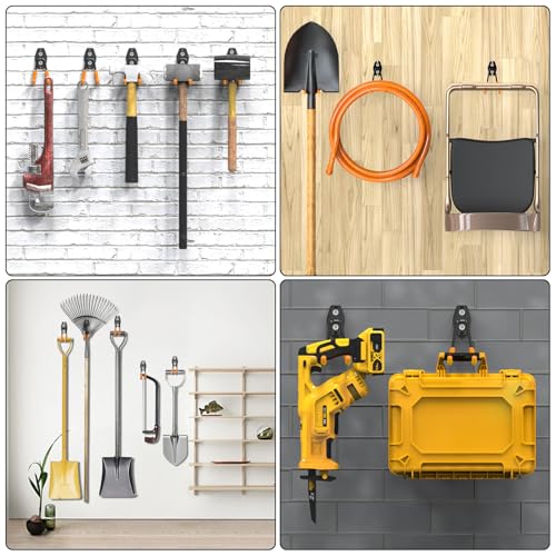 Garden Hose Holder Wall Mount 2 Pack Solid Steel 2.8 Inch (Orange / 6SJ-2SU)