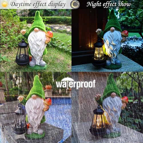 Gnomes Solar Garden Statues
