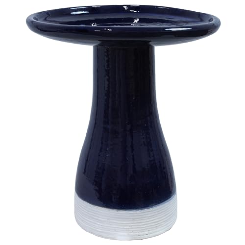 Sunnydaze Ceramic Bird Bath for Outside