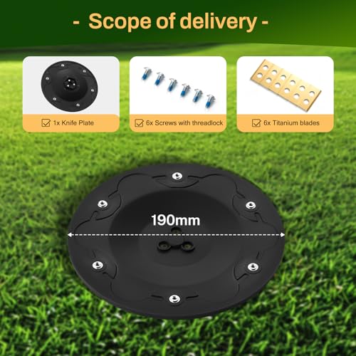 UPGRADE] Blade Discs + 6 Pieces Replacement Blades Compatible with Eufy E15 E18