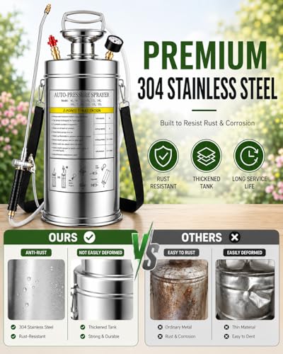3.5 Gallon Stainless Steel Sprayer