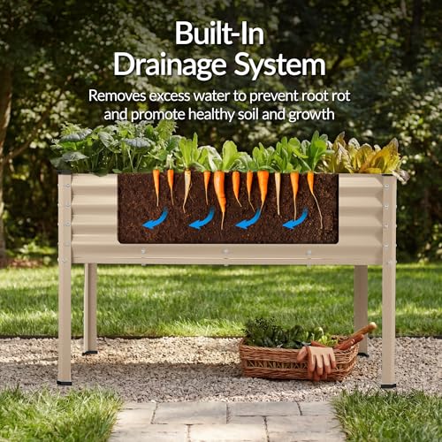 48x24x30in Galvanized Raised Garden Bed