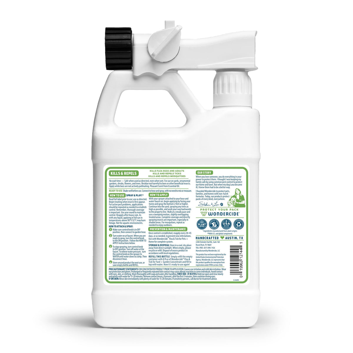 Flea & Tick Yard Spray with Natural Essential Oils